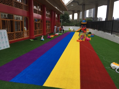 南湖027社区立德幼儿园人造草坪活动区